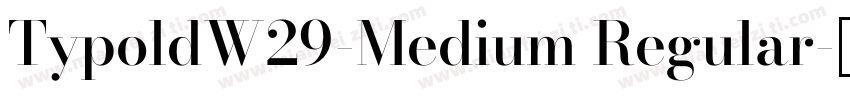 TypoldW29-Medium Regular字体转换